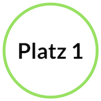 Platz 1 - Gewinner des Tests